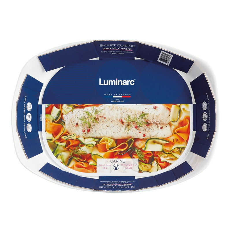 Luminarc Glass Platter, 5.7cm H x 30cm W x 30cm D