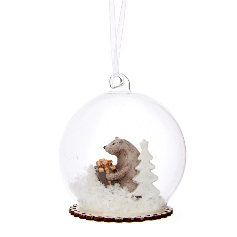 9cm Handmade Glass Bauble
