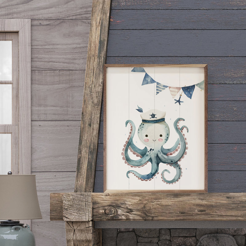 Cute Sailor Octopus, 20" H x 16" W