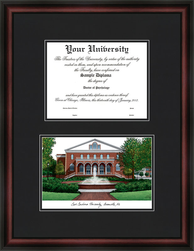 NCAA Satin Brown Wood Matte Picture Frame