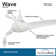 44" 3 - Blade LED Propeller Ceiling Fan with Remote Control and Light Kit Included