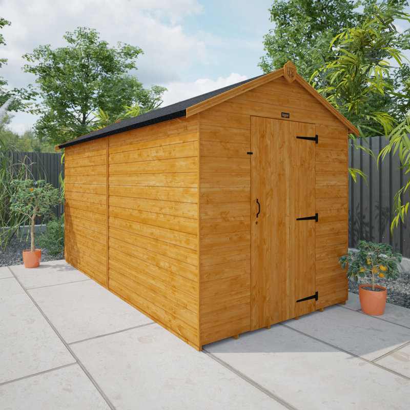 Tiger Shiplap Apex Wooden Shed, 6ft. W x 12ft. D