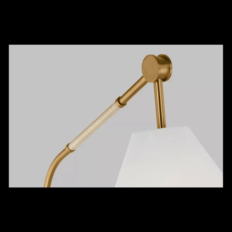 Remy Task Floor Lamp, Burnished Brass