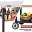 Chariot-grill d'extérieur avec rangement Royal Gourmet, noir
