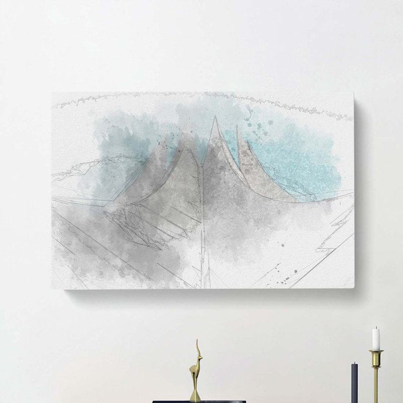 Tempodrom In Berlin In Abstract - Wrapped Canvas, 40cm H x 60cm W x 3cm D
