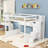 Wooden Loft Bed With Staircase, Wardrobe And Storage Shelves-1626897568