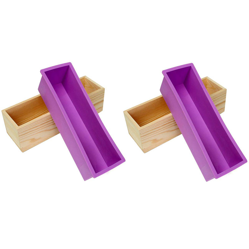 Moule flexible en silicone pour savon rectangulaire