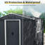 Remise de rangement extérieure en métal 8 x 4 pi, avec fenêtre et fondation en métal pour la cour arrière, patio, pelouse (noir)
