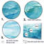 «Blue Ocean In Motion Scenery VI», ensemble d'art mural sur toile océan-107767466-107767467