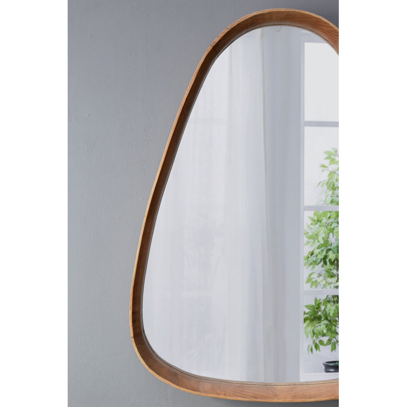 Miroir décoratif en bois Emrehan Wayne