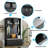 47” Wide Hall Tree With Cushioned Bench And Coat Rack Entryway, 4 In 1 Mudroom Sliding Bench Cabinet For Bedroom,Living Room,-1343159493