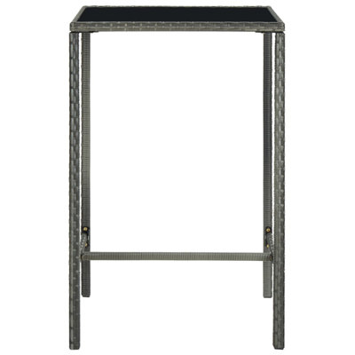 Evaleigh Square Metal Outdoor Bar Table , 70cm cm W 70cm cm D