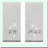 Joyful Snowflake Grey Cotton Terry Velour Bath Hand Towels - Set of 2