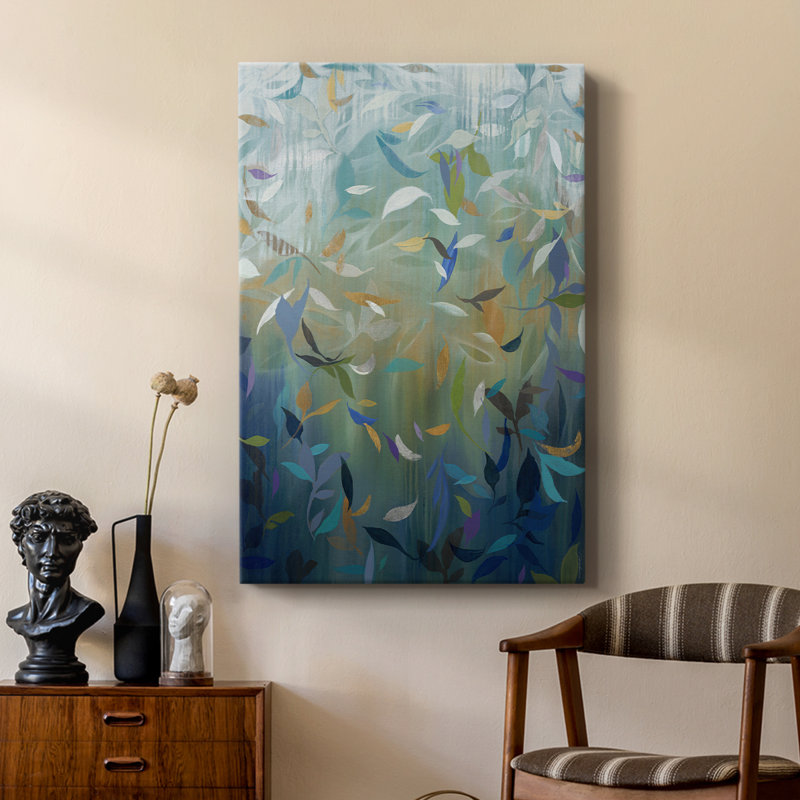 Falling Leaves -Custom Wrapped Gallery Cavas, 12" H x 8" W