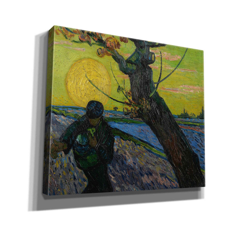'The Sower' by Vincent Van Gogh, Giclee Canvas Wall Art, 26" H x 30" W x 1.5" D