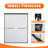 44–48 In. W X 72 In. H Framed Double Sliding Shower Door In Matte Black With 1/4 In.(6mm) Clear Tempered Glass-124469057