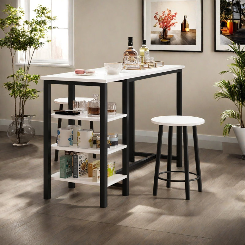Table de bar et tabourets 