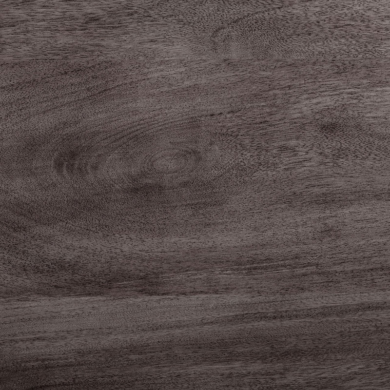 Ab Round Solid Wood Dining Table, Charcoal