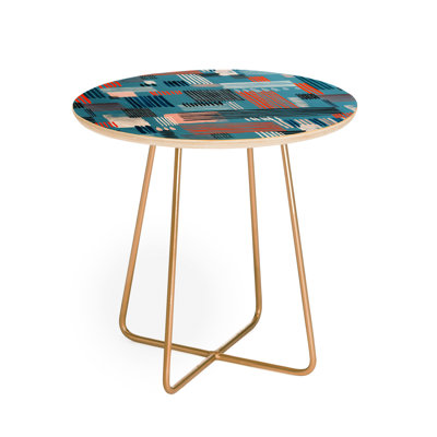 Solid Wood Top End Table