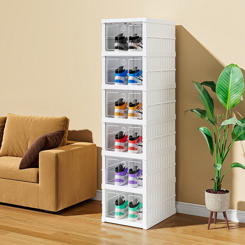 Foldable Narrow Shoe Rack – No-Installation Multi-Layer Storage Organizer For Entryways And Small Spaces
