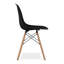 Chaise d'appoint noire et naturelle en plastique et bois-1553988892