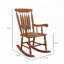 Chaise berçante d'extérieur en bois-579265081