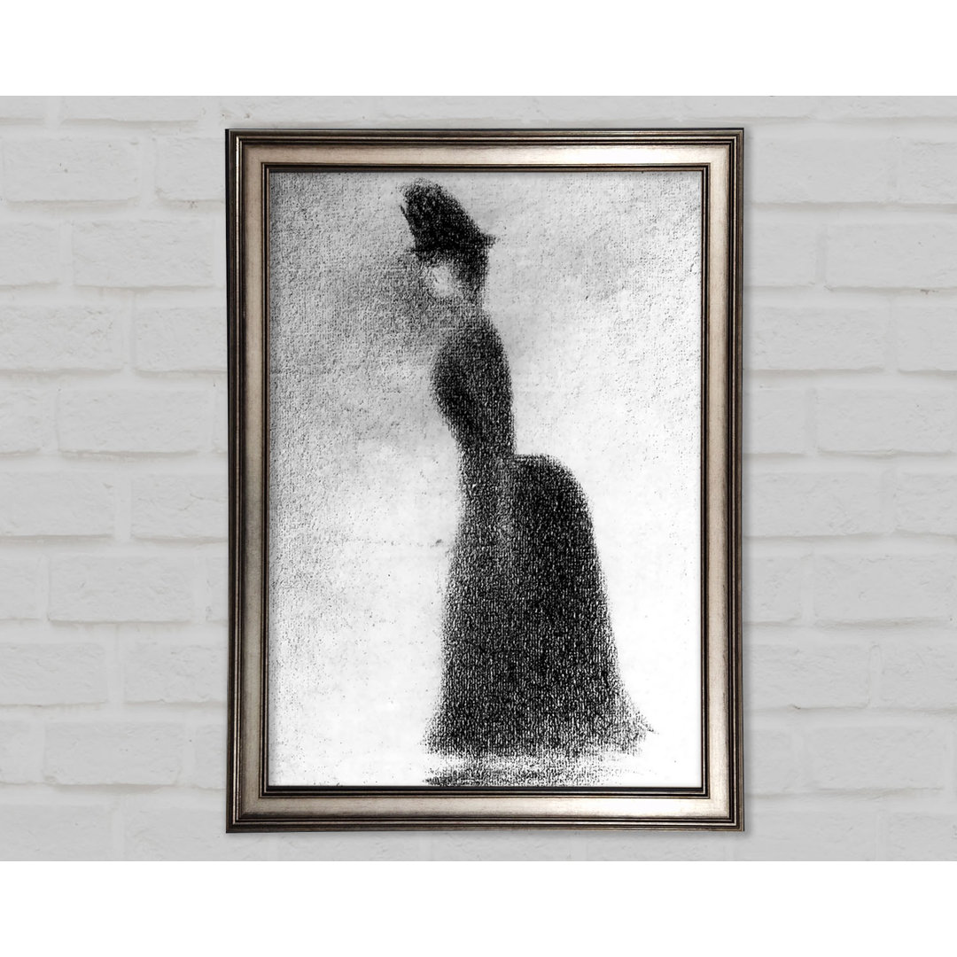 Gerahmtes Wandbild Seurat Woman