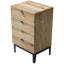 Tables de chevet en bois récupéré de 17,7 po Dahmen, table de bout en bois récupéré rustique (ensemble de 2)-1279908842