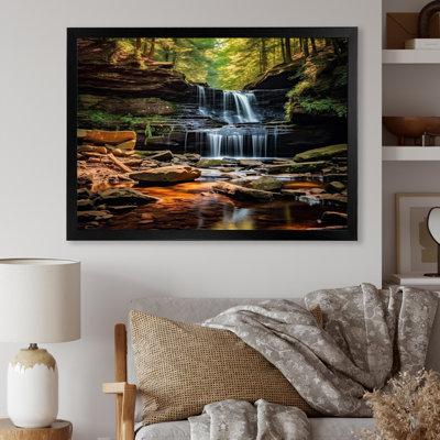 Pennsylvanie, Ricketts Glen State Park - Pennsylvanie, art mural sur toile