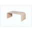 Farmhouse  Vintage Crafts Coffee Table,Curved Art Deco Design, Easy Assembly