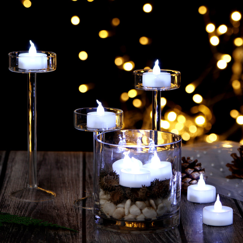 Cool White Flameless LED Tealight Candles, 60 Pack