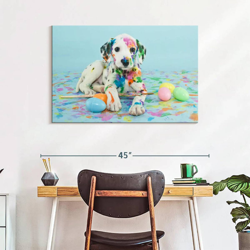 Brampt Easter Dalmatian Puppy, 26" H x 39" W