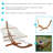 Kulun 2-Person Cotton Rope Spreader Bar Hammock with Stand
