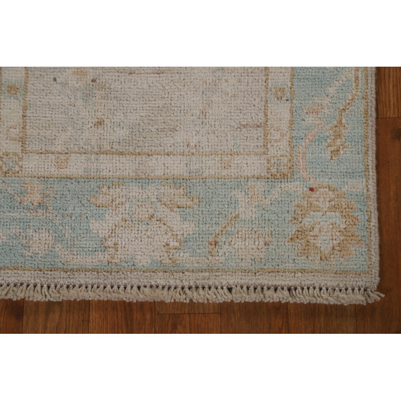 One-of-a-Kind 2'0" X 4'1" New Age Wool Area Rug in Beige