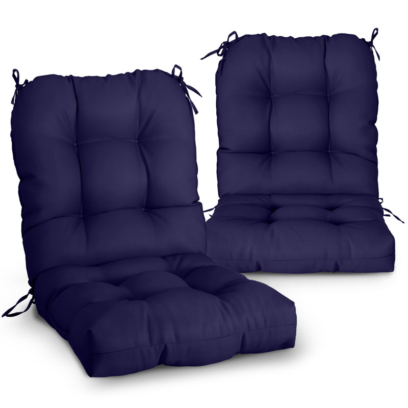 Indoor/Outdoor Seat/Back Cushion, Dark Blue