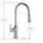 Topcraft Single Handle Single Hole Pull Down Kitchen Sink Faucet