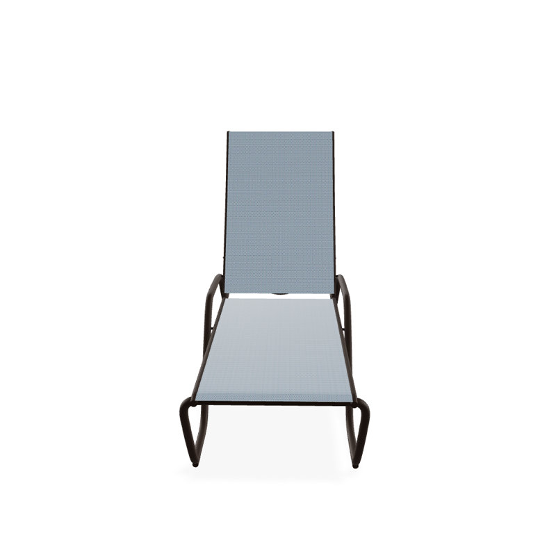 Outdoor Rust-Resistant Metal Chaise Lounge, Textured Kona, Jay