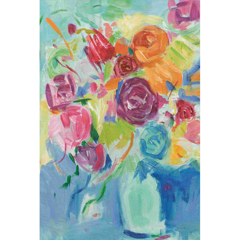 Matisse fleurs pastel, H 18 po x l 12 po