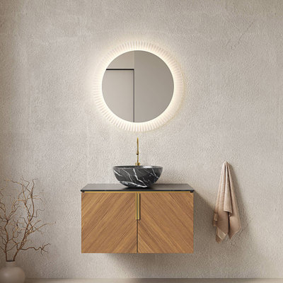 Bathroom Vanity & Sink, Floating Bathroom Storage Cabinet With Double Doors