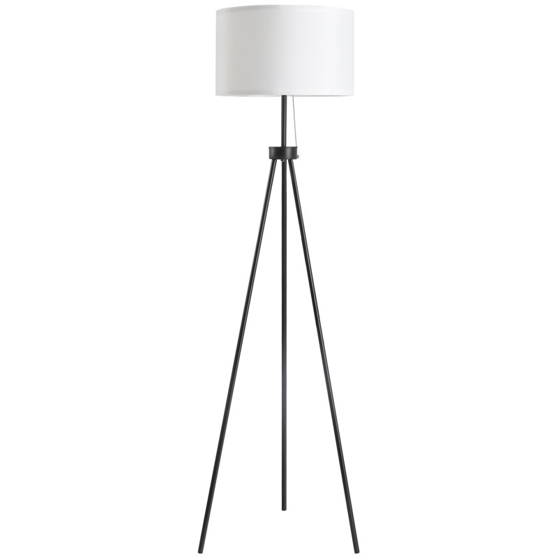 59.75" Tripod Floor Lamp, Black