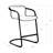 Whiskey Upholstered Counter Stool with Metal Frame-48311845