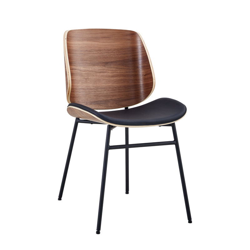 Chaise de salle à manger Irina, Noir / noyer