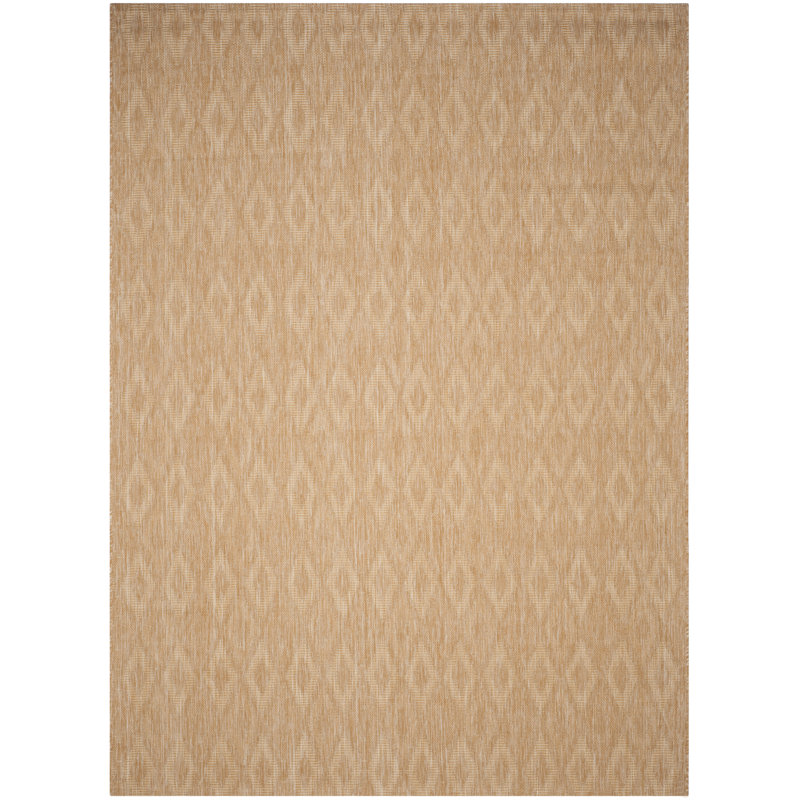 Ajacia Natural Indoor/Outdoor Area Rug, Rectangle 10' x 14'