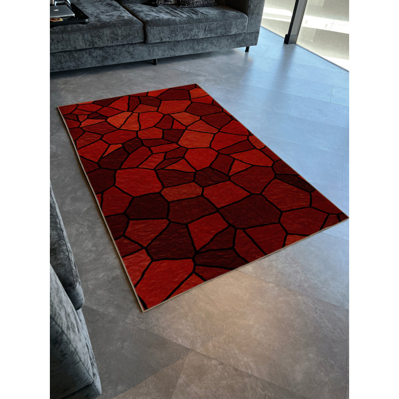 Willowdean Geometric Indoor / Outdoor Rug, Rectangle 2'8" x 5'