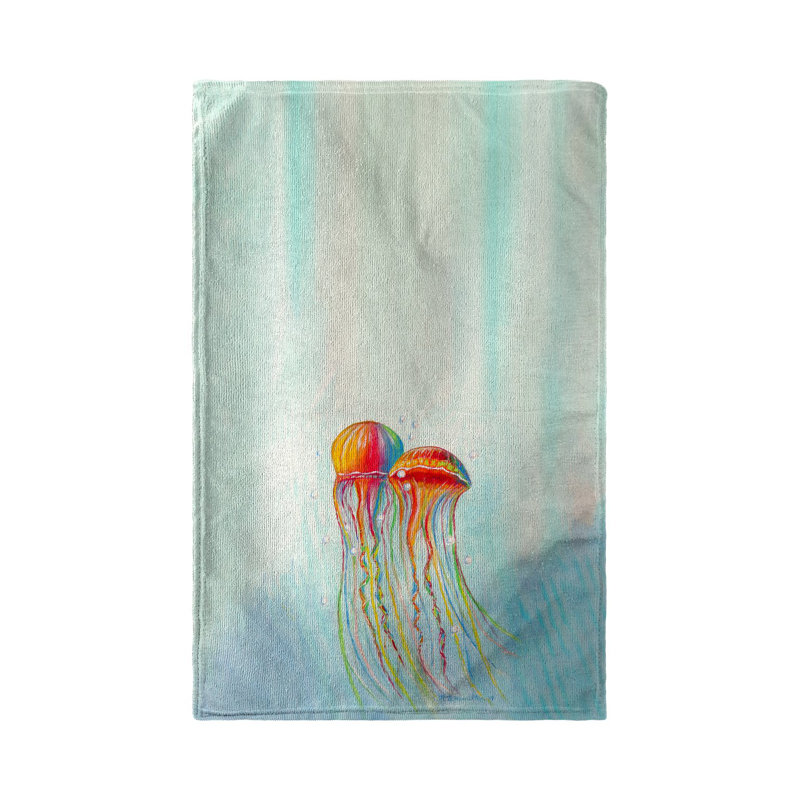 Serviette à main colorée jellyfish