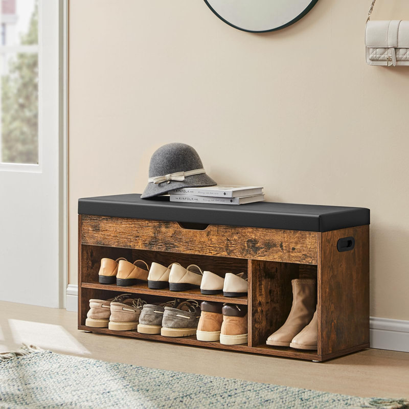Banc de rangement, Brun rustique