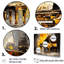 «Yellow and Black Piano Jazzed Keys I», ensemble d'art mural sur toile piano-107760763