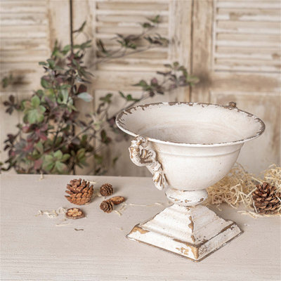 Vintage Double-Handled Flower Pot For Timeless Home Décor, Ideal For Showcasing Plants And Adding Charm To Your Space