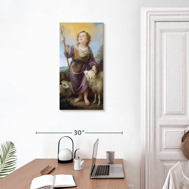 The Good Shepherd, 30" H x 15" W