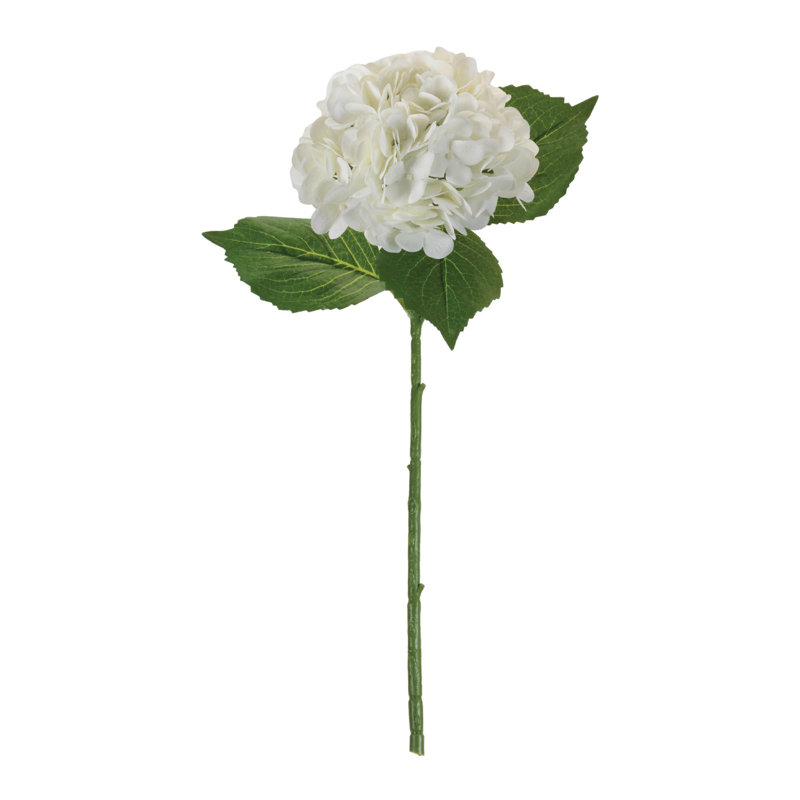 Hydrangea Flower Stem (Set of 4), White